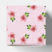 Ballotins Boîte de Cupcake aux fleurs roses (Haut)