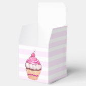 Ballotins Boîte de Cupcake cerise rose (Ouvert)