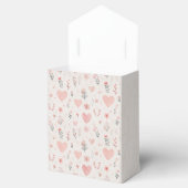 Ballotins Boîte de dragées Cœurs Fleuris Doux (Ouvert)