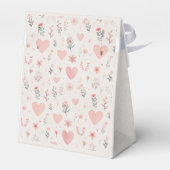 Ballotins Boîte de dragées Cœurs Fleuris Doux (Arrière)