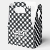 Ballotins BOÎTE DE FAVEUR 12-NOIR-BLANC, Gable (Ouvert)