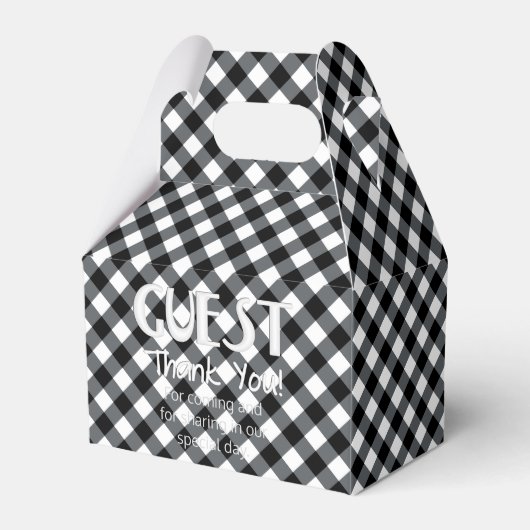 Ballotins BOÎTE DE FAVEUR 12-NOIR-BLANC, Gable (Verso)