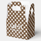 Ballotins BOÎTE DE FAVEUR 14 BROWN, style Gable (Ouvert)