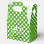 Ballotins BOÎTE DE FAVEUR 2 PARTI VERT, style Gable (Ouvert)