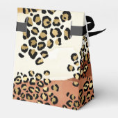 Ballotins Boîte de Faveur à Impression Léopard Neutre (Arrière)