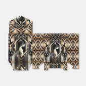 Ballotins Boîte de Faveur Abstraite Chat Noir Décoratif (Déplié)