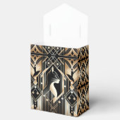 Ballotins Boîte de Faveur Abstraite Chat Noir Décoratif (Ouvert)