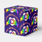 Ballotins Boîte de faveur Amour avant tout (Arrière)