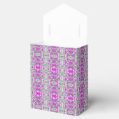 Ballotins Boîte de Faveur Argent Fuchsia (Ouvert)