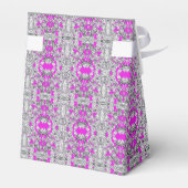 Ballotins Boîte de Faveur Argent Fuchsia (Arrière)
