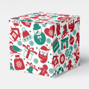 Ballotins Boîte de faveur classique de Noël Candy Cane