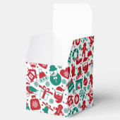 Ballotins Boîte de faveur classique de Noël Candy Cane (Ouvert)