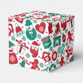 Ballotins Boîte de faveur classique de Noël Candy Cane (Arrière)