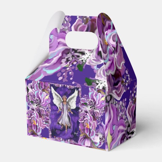 Ballotins Boîte de faveur d'âme violette (Verso)