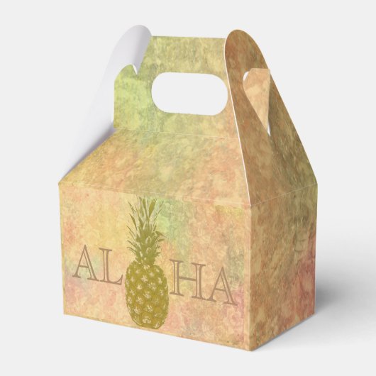 Ballotins Boîte de faveur d'ananas (Verso)