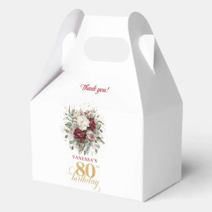 Ballotins Boîte de Faveur d'Anniversaire 80 Glam Blush Bourg