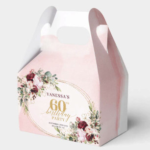 Ballotins Boîte de Faveur d'Anniversaire de 60 ans de Merlot