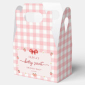 Ballotins Boîte de faveur d'anniversaire de fille douce Bow (Ouvert)