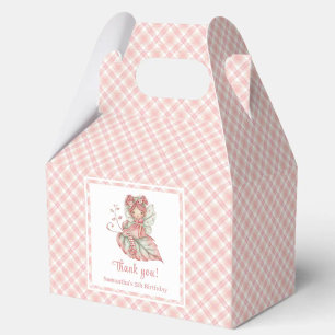 Ballotins Boîte de Faveur d'Anniversaire de Fille Fleurie de
