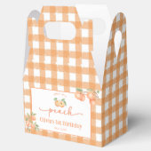 Ballotins Boîte de faveur d'anniversaire Gingham doux comme  (Ouvert)
