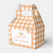 Ballotins Boîte de faveur d'anniversaire Gingham doux comme  (Verso)