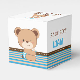 Ballotins Boîte de faveur de Baby Shower Baby Bear 2" x 2" -
