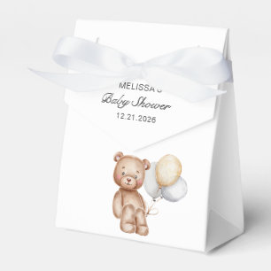 Ballotins Boîte de Faveur de Baby Shower Ours Mignon avec Ba