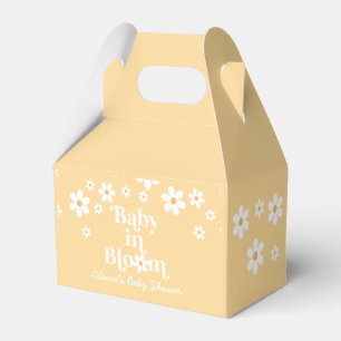 Ballotins Boîte de faveur de Baby Shower Rétro Bébé Daisy en