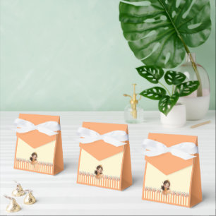 Ballotins Boîte de faveur de balle de petite princesse orang