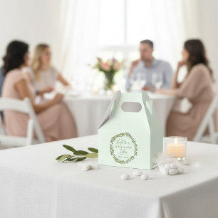 Ballotins Boîte de faveur de baptême personnalisée avec cour