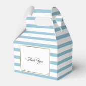 Ballotins Boîte de Faveur de Baptême Rayure Bleue Mignonne (Arrière)