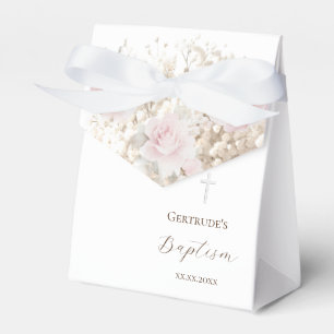 Ballotins Boîte de faveur de bouquet délicat de baptême