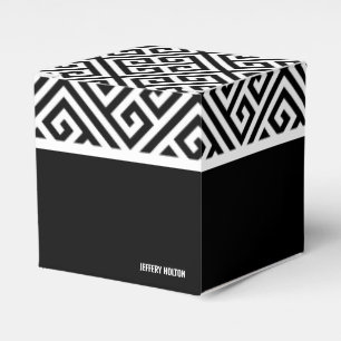 Ballotins Boîte de faveur de cadeau de fête de bachelor noir