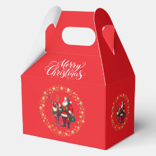 Ballotins Boîte de Faveur de Cadeau de Père Noël