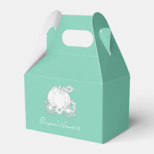 Ballotins Boîte de faveur de Carrosse Argent de Cendrillon d