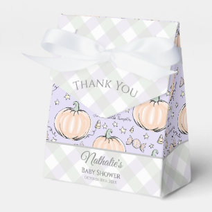 Ballotins Boîte de Faveur de Citrouille Pastel Automne