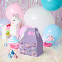 "Boîte de Faveur de Cloche de Noël Violette et Orn