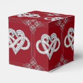 Ballotins Boîte de faveur de cœur d'infini (Arrière)