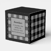 Ballotins Boîte de Faveur de Cœur - Vérification de Buffalo (Arrière)