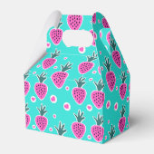 Ballotins Boîte de faveur de cœurs de fraise (Arrière)