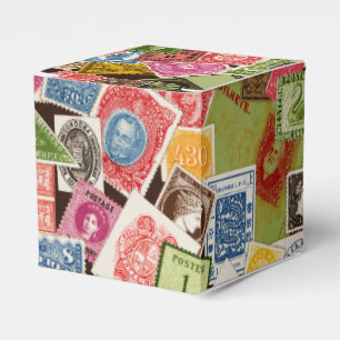 Ballotins Boîte de faveur de collectionneur de timbres