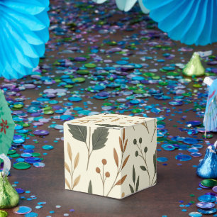 Ballotins Boîte de faveur de cube de feuilles de beurre