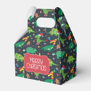 Ballotins Boîte de faveur de dinosaure de vacances de Noël