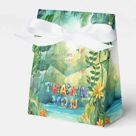 Ballotins Boîte de faveur de dinosaure mignon (Verso)