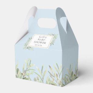 Ballotins Boîte de faveur de douche Bébé Garçon Bleu de Verd