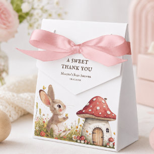 Ballotins Boîte de faveur de douche bébé lapin aquarelle