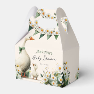 Ballotins Boîte de faveur de douche de bébé Canard Rustique