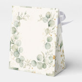 Ballotins Boîte de faveur de douche de bébé Eucalyptus (Arrière)