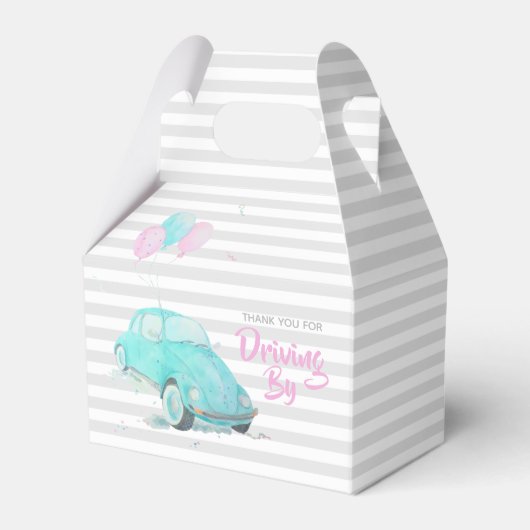 Ballotins Boîte de faveur de douche de bébé par conduite mig (Verso)