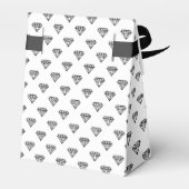 Ballotins Boîte de faveur de douche de mariage Black Diamond (Arrière)